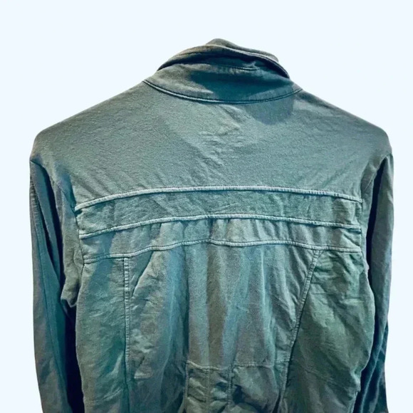 Neon Buddha green/teal button down jacket size M - Picture 7 of 9